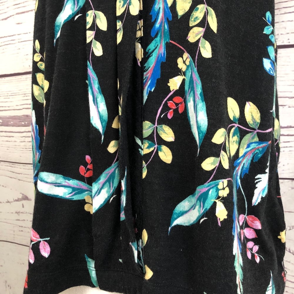MEADOW RUE Floral Ruffle Tie Top - Picture 4 of 7